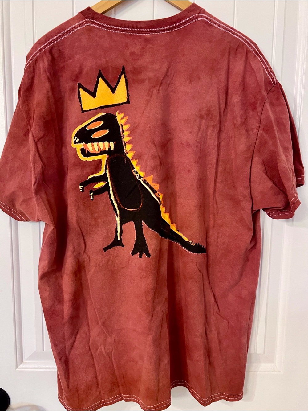 Urban Outfitters Red Jean-Michel Basquiat Short Sleeve Tee - Picture 5 of 7